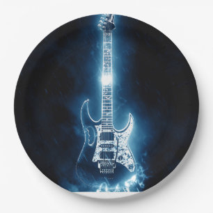 Guitar Paper Plate