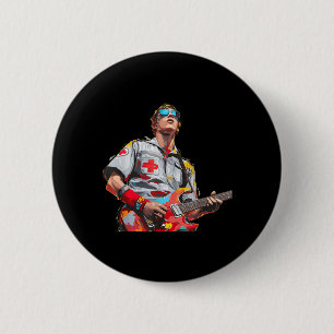 Guitar Paramedic Costume for Guitarists and EMT 6 Cm Round Badge