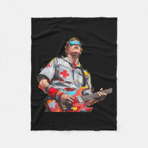 Guitar Paramedic Costume for Guitarists and EMT Fleece Blanket