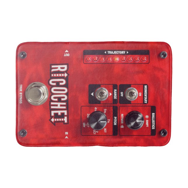 Guitar pedal bath mat (Front)