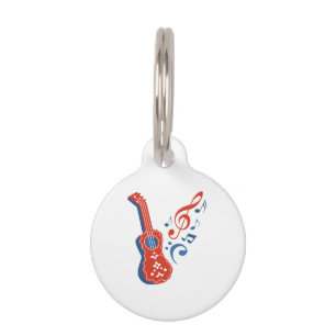 Guitar Pet Tag