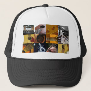 Guitar Photos Collage Trucker Hat