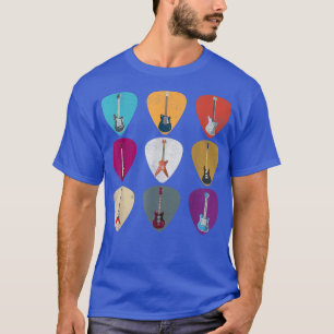 Guitar Pick Design For Guitarist Retro Vintage T-Shirt