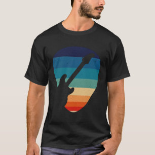 Guitar Pick   For Guitarist Retro Vintage T-Shirt