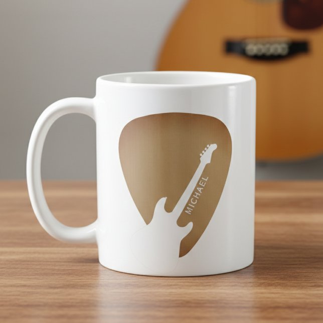 Guitar Pick Guitarist Musician Coffee Mug (Creator Uploaded)