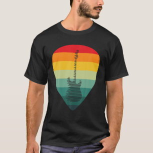 Guitar Pick Guitarist Retro Vintage Gift T-Shirt