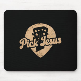 Guitar Pick Jesus Music Pastor Happy Easter Day Gu Mouse Pad