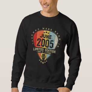 Guitar Pick Legends Were Born In June 2005 Guitar Sweatshirt