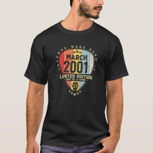 Guitar Pick Legends Were Born In March 2001 Guita T-Shirt