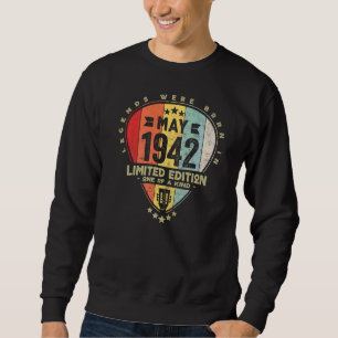 Guitar Pick Legends Were Born In May 1942 Guitar Sweatshirt