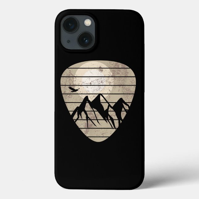 Guitar Pick Mountain Cool Guitar Player Guitarist Case-Mate iPhone Case (Back)