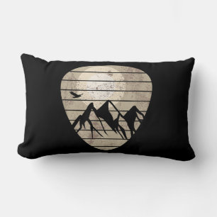 Guitar Pick Mountain Cool Guitar Player Guitarist Lumbar Cushion