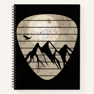 Guitar Pick Mountain Cool Guitar Player Guitarist Notebook