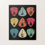 Guitar Pick Retro Vintage for Guitarists Bassist Jigsaw Puzzle<br><div class="desc">- Guitar Pick Retro Vintage for Guitarists Bassist
- This awesome acoustic guitar design is the perfect gift for any guitar player,  musician or any music lover,  Think Out Loud and wear it proud</div>