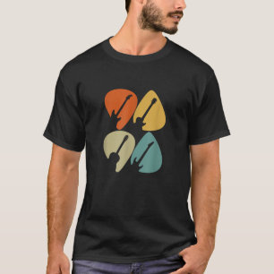 Guitar Pick Vintage Retro Guitarist T Shirt