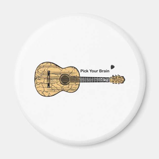 Guitar: Pick Your Brain Magnet (Front)