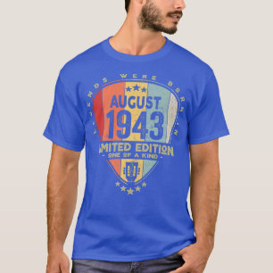 Guitar PickLegends Were Born In August 1943 Guitar T-Shirt