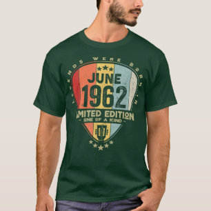 Guitar PickLegends Were Born In June 1962 Guitar  T-Shirt