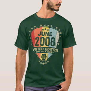 Guitar PickLegends Were Born In June 2008 Guitar P T-Shirt