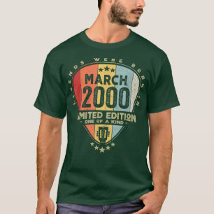 Guitar PickLegends Were Born In March 2000 Guitar T-Shirt