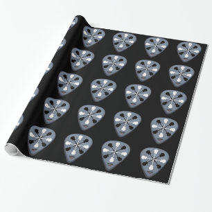 guitar picks black wrapping paper