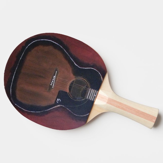 Guitar Ping Pong Paddle (Side)