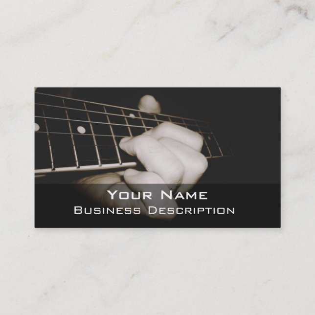 Guitar player Business card (Front)