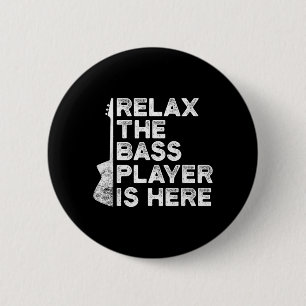 Guitar Player Funny Bass Guitarist Band Gift Men 6 Cm Round Badge