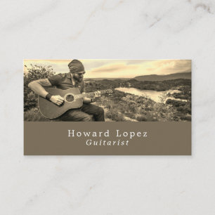 Guitar Player, Guitarist, Professional Musician Bu Business Card