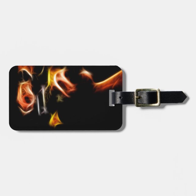 Guitar Player Luggage Tag (Front Horizontal)