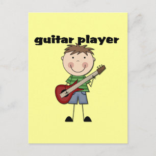 Guitar Player - Male Tshirts and Gifts Postcard