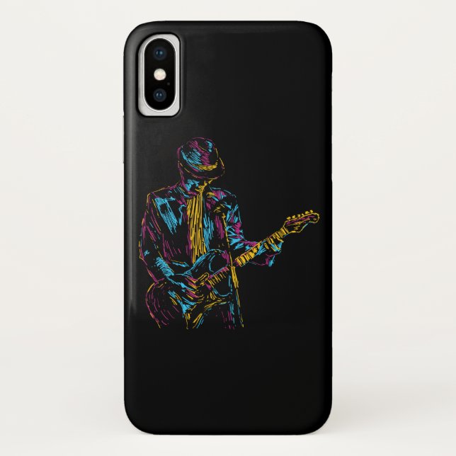 guitar player music Case-Mate iPhone case (Back)