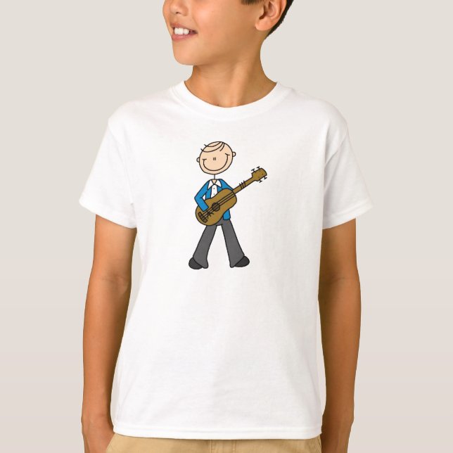 Guitar Player Stick Figure Shirt (Front)