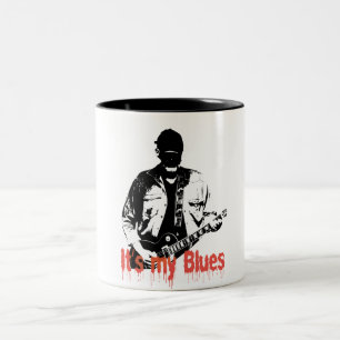 guitar player Two-Tone coffee mug