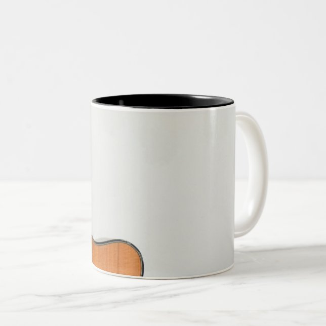 Guitar Player Two-Tone Coffee Mug (Front Right)