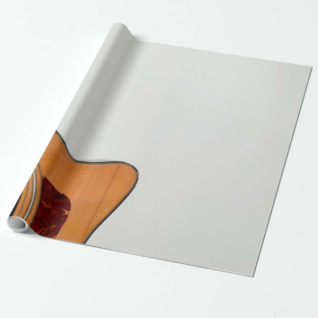 Guitar Player Wrapping Paper (Unrolled)