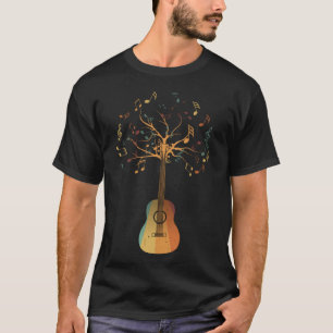 Guitar Players With Tree & Music Idea For Men & Ki T-Shirt