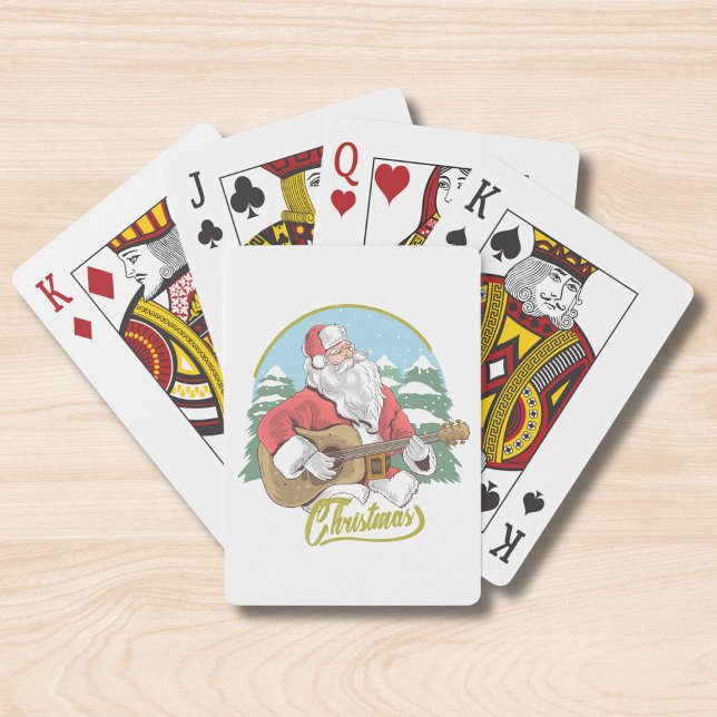Guitar Playing Santa Claus | Christmas Playing Cards (Creator Uploaded)