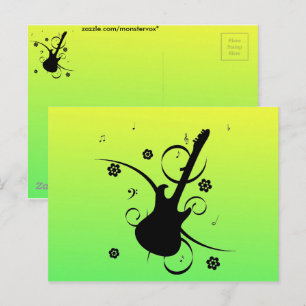 Guitar Postcard