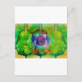 Guitar Postcard