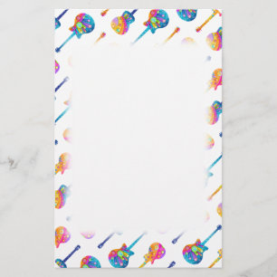 Guitar Reflections Stationery