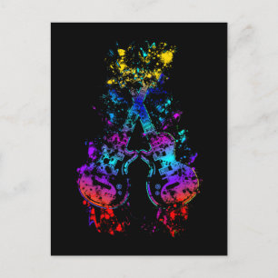 Guitar Retro Rock and Roll Music Lover Guitarist Postcard