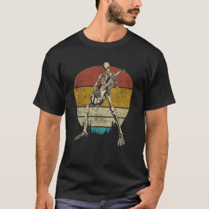 Guitar Retro Skeleton playing Electric Guitar T-Shirt