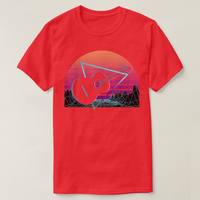 Guitar Retro  T-Shirt (Design Front)