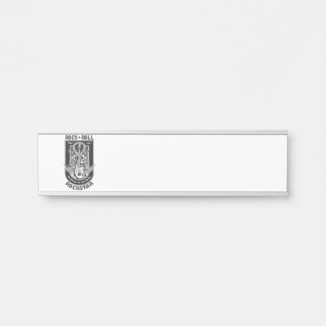 Guitar Rock design Door Sign (Front)