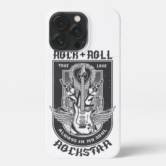 Guitar Rock design iPhone Case (Back)