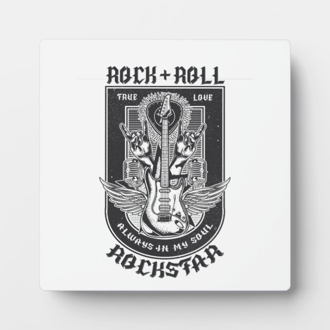 Guitar Rock design Plaque (Front)
