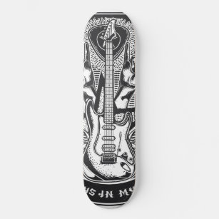 Guitar Rock design Skateboard