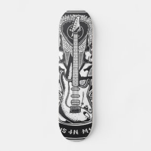 Guitar Rock design Skateboard