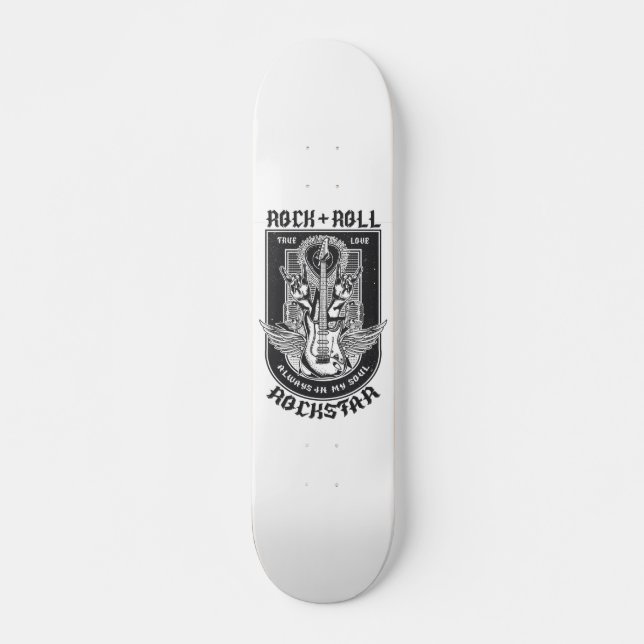 Guitar Rock design Skateboard (Front)